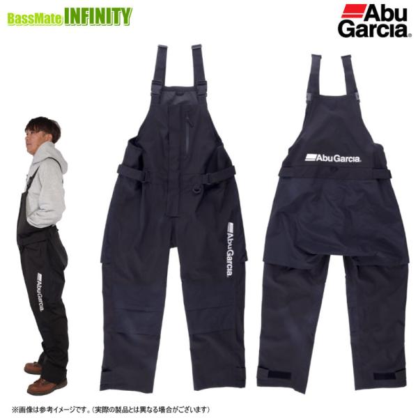 ●アブガルシア Abu　3レイヤー ビブパンツ (ブラック) 【まとめ送料割】
