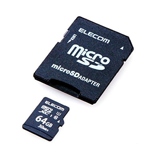 エレコム microXCカード 64GB UHS-I対応 class10 防水 IPX7 データ復旧...