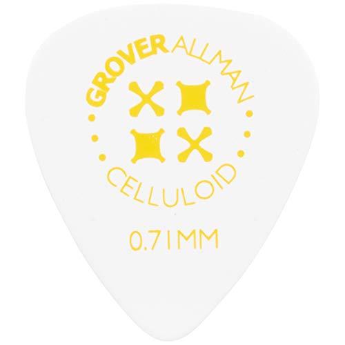 Grover Allman 【グローバーオールマン】 ギターピック Celluloid, White...