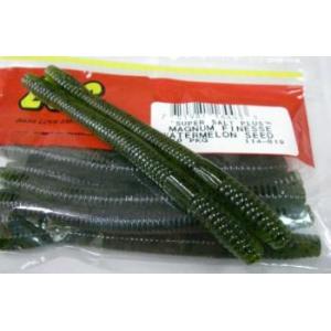 ZBC ズームワーム MAGNUM FINESSE マグナムフィネス ＃114-019 WATERMELON SEED｜bassnile