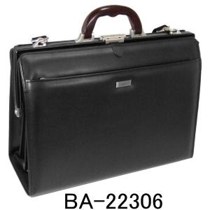 【JLAマーク】ダレスバッグ B4 大容量アルミハンドル ナイロン×レザー 鍵付 ブリーフケース メンズ ビジネスバッグ ダレスバッグ 書類鞄 ブラック