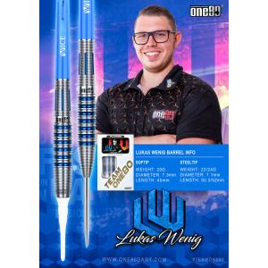 ダーツ バレル One80 Lukas Wenig（ルーカス・ヴェーニヒ）22g Steel｜bat-store