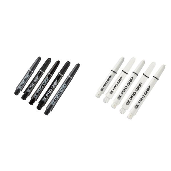 ダーツ シャフト TARGET PRO GRIP WHITE BLACK ターゲット プログリップ ...