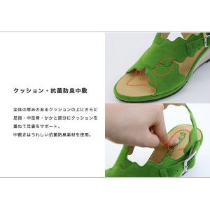 サンダル レディース 痛くない 幅広 甲高 外...の詳細画像4