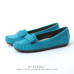 【洗える靴】モカシン レディース リボン 幅広...の詳細画像4