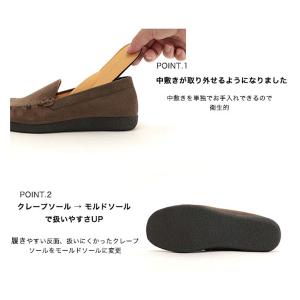 洗える モカシン レディース 柔らかい 歩きや...の詳細画像1