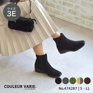 ショートブーツ ベルト 軽量 3E 幅広 甲高 外反母趾 洗える レディース シンプル 旅行 疲れにくい 楽 クロールバリエ No.474287A ※特別セール 交換返品不可