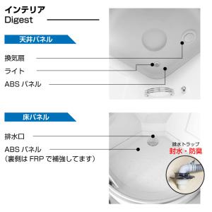シャワーユニット NH-R03W-0 【W90...の詳細画像3