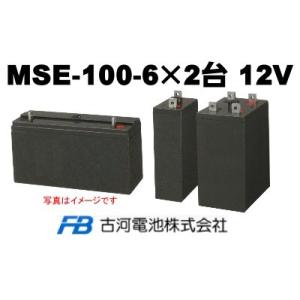 MSE100-6×2台【古河電池】《送料無料》制御弁式据置鉛...