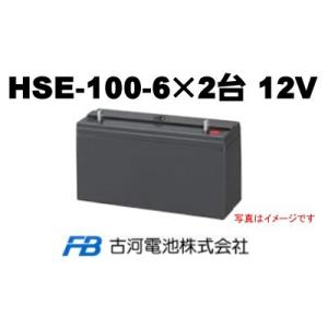 HSE100-6×2台【古河電池】《送料無料》制御弁式据置鉛...