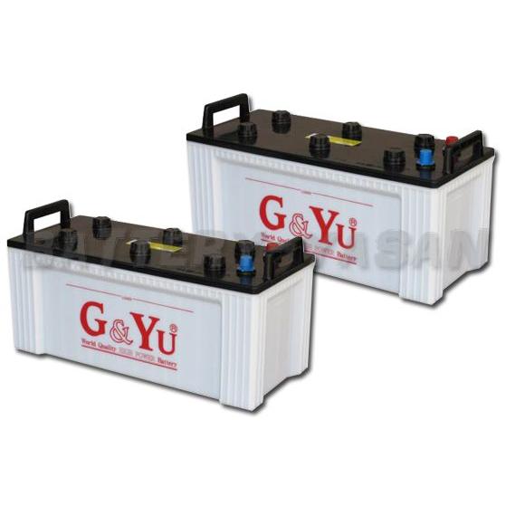 G&amp;Yu [ジーアンドユー] バッテリー 155G51 （お得な２個セット）　集配者・バス・トラック...