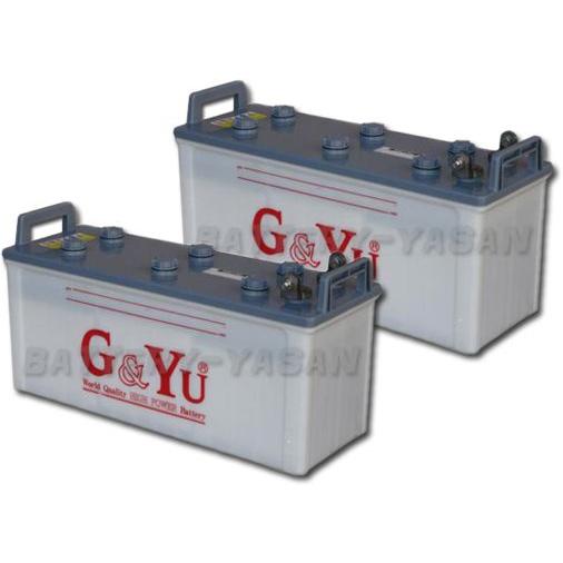 G&amp;Yu [ジーアンドユー] ディープサイクルバッテリー EB-130 (12V) （お得な２個セッ...
