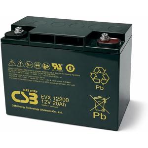 G&amp;Yu EVX12200 I1端子 小型制御弁式鉛蓄電池 12V 20Ah 密閉型 VRLA UP...