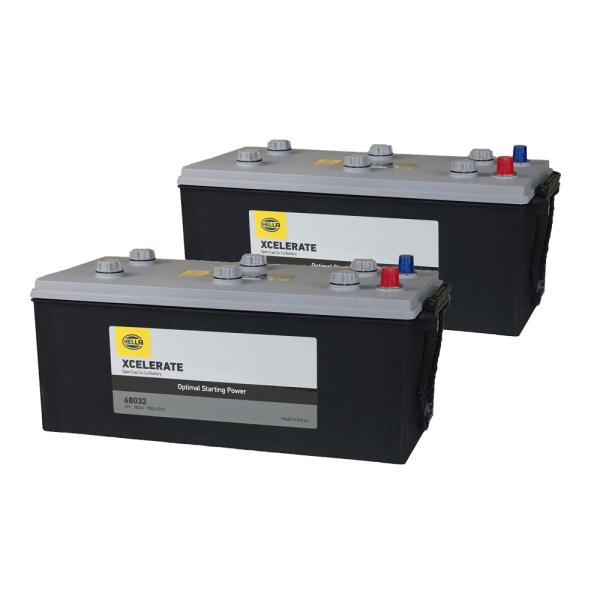 HELLA（ヘラー） バッテリー 68032（お得な２個セット）