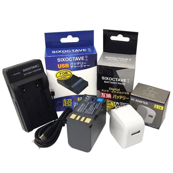 【互換品】 BN-VF823 Victor ビクター 互換 バッテリー 1個と 互換 USB 充電器...