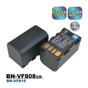 BN-VF808 BN-VF815 Victor ビクター 互換バッテリー 2個セット　GZ-HD300 HD320 HD5 HD6 HD7 HM110 HM200 MG130 エブリオ｜batteryginnkouhkr