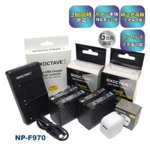 SONY NP-F970 Sony ソニー 互換バッテリー 2個セット LGセル