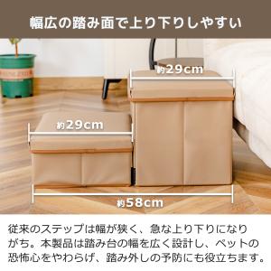PVCレザー調 ドッグステップ アイボリー R...の詳細画像5