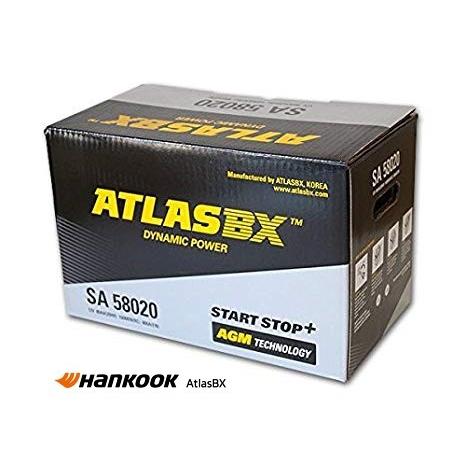 AGM LN4 80Ah Hankook Atlas bx バッテリー SA58020 ( 5809...