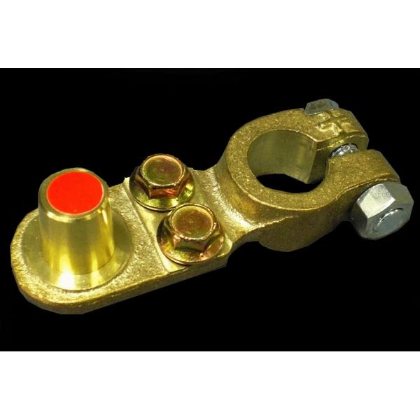 OPTIMA バッテリー オプションパーツ　真鍮オフセットターミナル+側  GTP-063 大ポール...