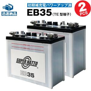 その他溶接機 EB35 ・初期補充電済 お得 2個セット （TE型端子） スーパーナット 保証付 サイクルバッテリー （産業用鉛蓄電池）｜batterystorecom