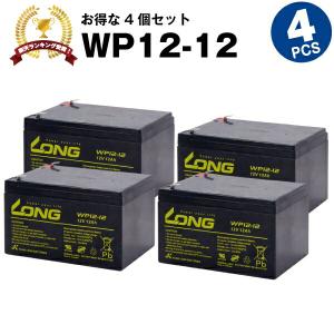 UPS(無停電電源装置) WP12-12【お得 4個セット】（産業用鉛蓄電池） 新品 LONG 長寿命・保証書付き Smart-UPS 1000 など対応 サイクルバッテリー｜batterystorecom