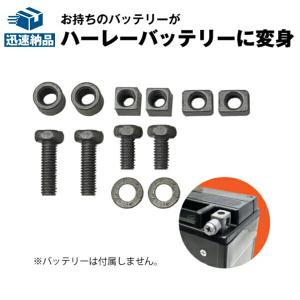 バイク用バッテリー ハーレー互換バッテリー対応 ロングボルト＆スペーサー YTX14-BS YTX14L-BS YTX20-BS YTX20L-BS YTX30L-BS 対応