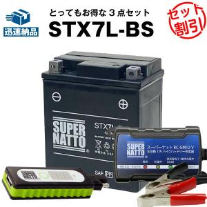 SUPER NATTO（スーパーナット） バイク用バッテリー STX30L-BS 液入