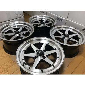 旧車・街道レーサー・暴走族　15×8J・＋20・PCD100 ＆15×7J・＋30・PCD100 各２本セット