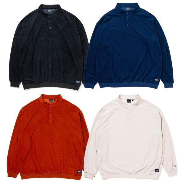 430 FOURTHIRTY フォーサーティー L/S HENRY NECK GRID THERMA...