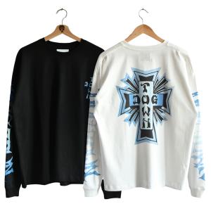 DOGTOWN（ドッグタウン） クロスロゴ 長袖 Tシャツ ロンT オールド