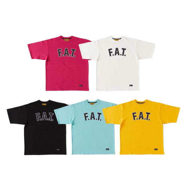 FAT エフエーティー FOUNDATION F32410-CT04 Tシャツ 半袖 カレッジロゴ ...