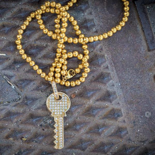 GoldenGilt ゴールデンギルト KEY PENDANT ネックレス チェーン ジュエリー ア...