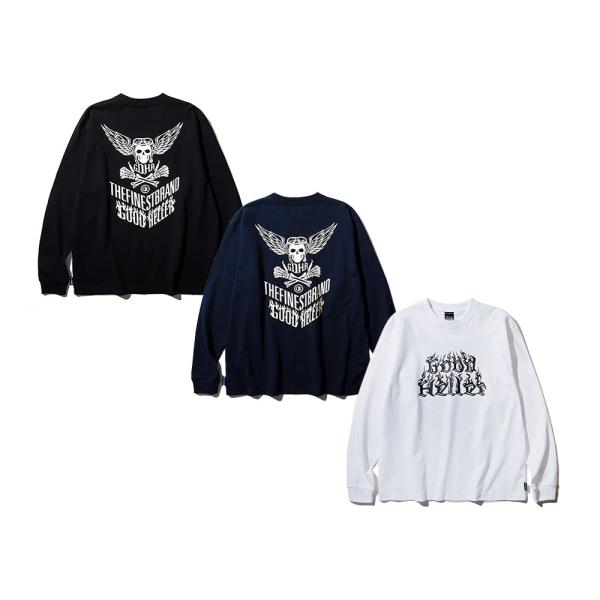 Good Heller グッドヘラー SKULL LOGO 9OZ HEAVY L/S TSHIRT...