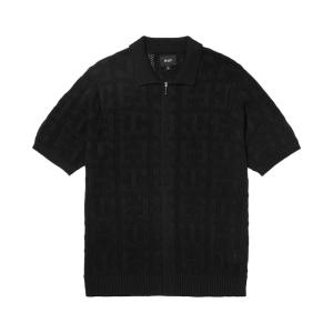 HUF ニット　スウェット　セーター　古着 HUF セーター ニット / ハフ MONOGRAM JACQUARD ZIP SWEATER
