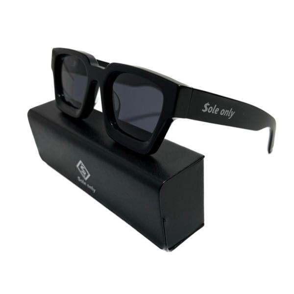 $ole only ソールオンリー スクエア型 レトロサングラス No.101 メガネ ブラックフレ...