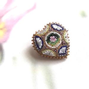 イタリアン マイクロモザイク ブローチ イタリアアンティーク : BAU