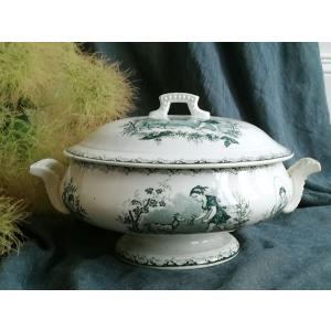 手書き 薔薇 ホーロー コーヒーポット フランスアンティーク : BAU