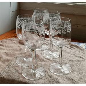 バカラ（Baccarat） 美品 ローハン ワイングラス クリスタル 高さ10cm