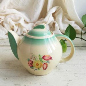 手書き 薔薇 ホーロー コーヒーポット フランスアンティーク : BAU