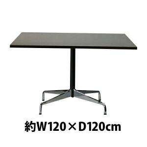 イームズ コントラクトベーステーブル コントラクトテーブル イームズテーブル W120×D120×H74 cm スクエア ウォールナット ST｜bauhaus1
