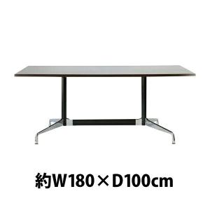 イームズ セグメンテッドベーステーブル イームズテーブル アルミナムテーブル W180×D100×H74cm ウォールナット ST｜bauhaus1