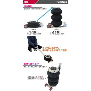 バルーンジャッキ 低床タイプ エアーバルーンジ...の詳細画像3