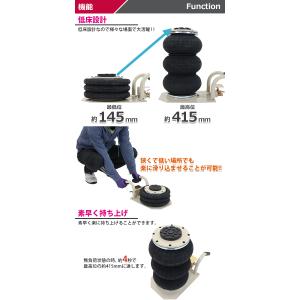 バルーンジャッキ 低床タイプ エアーバルーンジ...の詳細画像3
