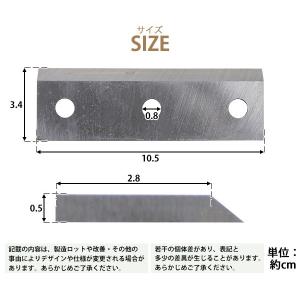 粉砕機用 ウッドチッパー用 替刃 2枚セット ...の詳細画像5