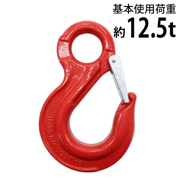 アイフック ラッチ付 使用荷重約12.5t 約12500kg G80 鍛造 エコノミーモデル フック...