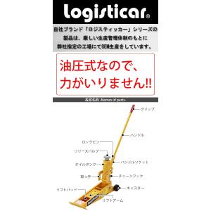 油圧式 フォークリフト ジャッキ 定格荷重約4...の詳細画像1