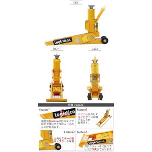 油圧式 フォークリフト ジャッキ 定格荷重約4...の詳細画像2