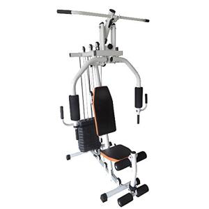 ホームジム 白 ホワイト フィットネス 筋トレ器具 トレーニング器具 自宅 トレーニング ジム マシン 筋トレ マルチマシン ウェイト 耐荷重約100kg 105wh