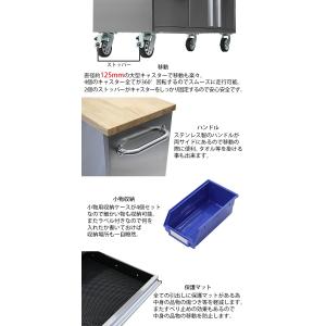 ステンレス ツールキャビネット 総積載荷重約6...の詳細画像4
